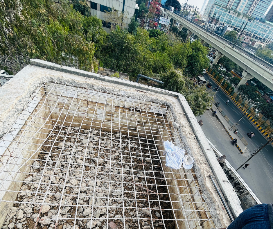 Residential demolition in Noida